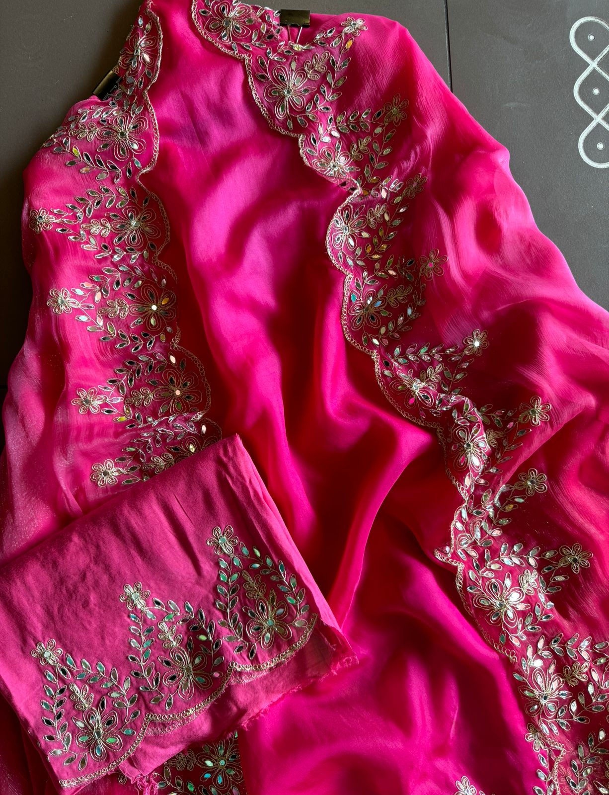 Ombre shaded Pure Organza shirt