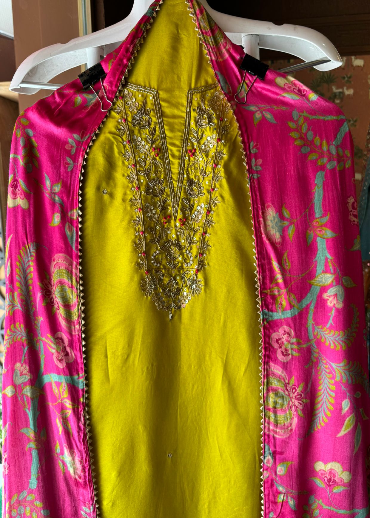 Pure Silk Shirt with Beautiful Dori