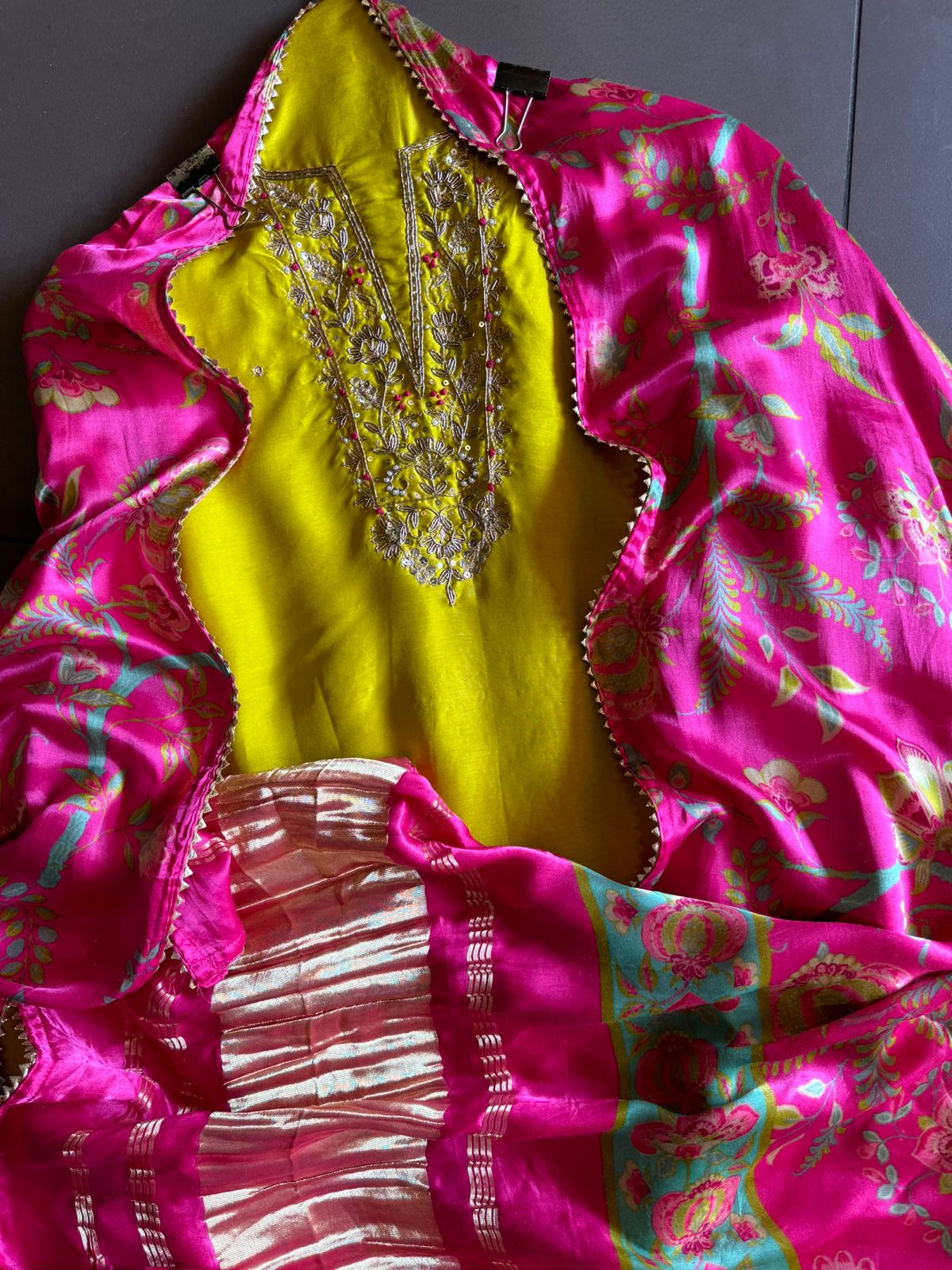 Pure Silk Shirt with Beautiful Dori