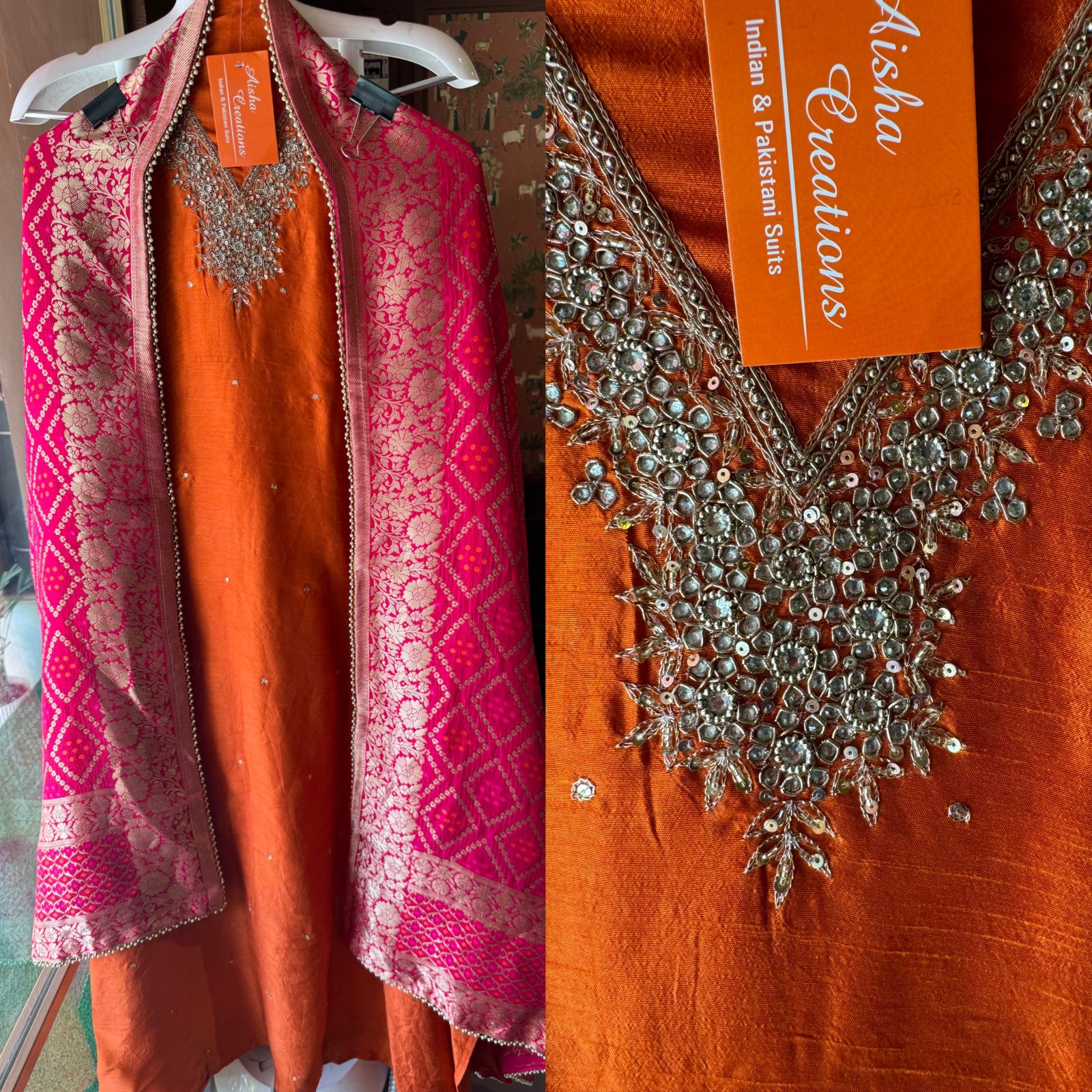 Pure Raw Silk (Unstitched shirt)