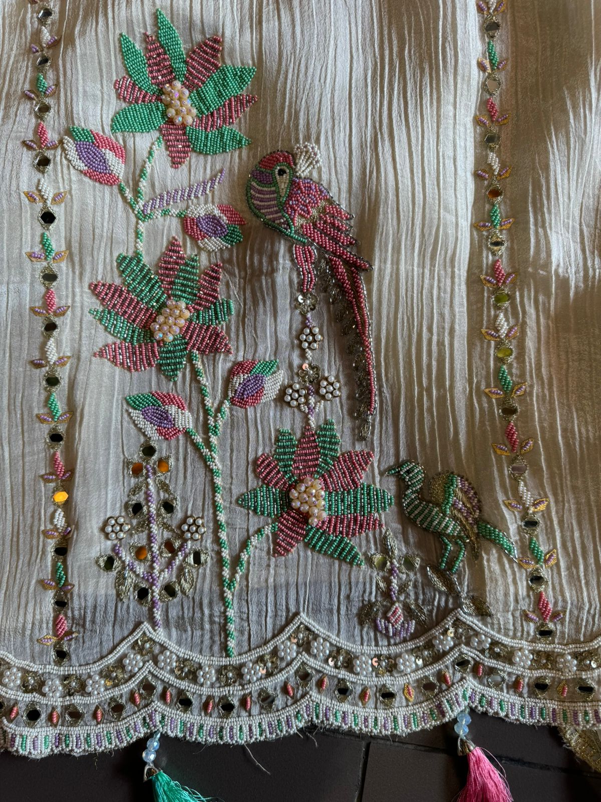 Crushed tissue (Unstitched shirt)