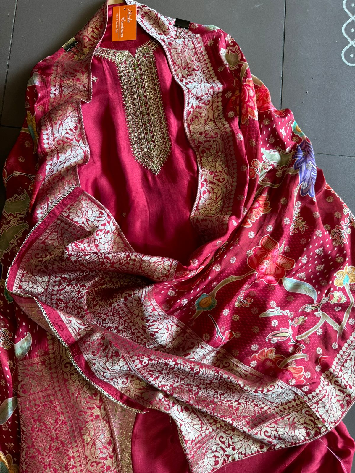 Pure Silk Suit (Unstitched shirt)