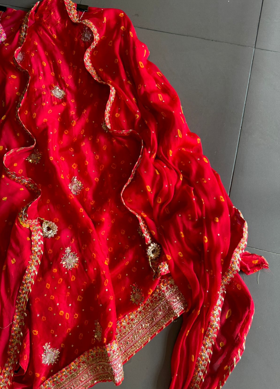 Bandej crushed Silk Shirt with beadwork and stone work