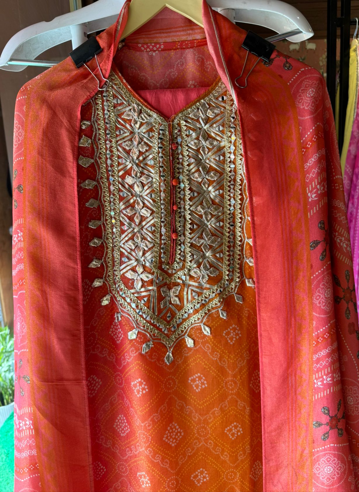 Soft tissue Digital printed bandej Shirt (Unstitched)