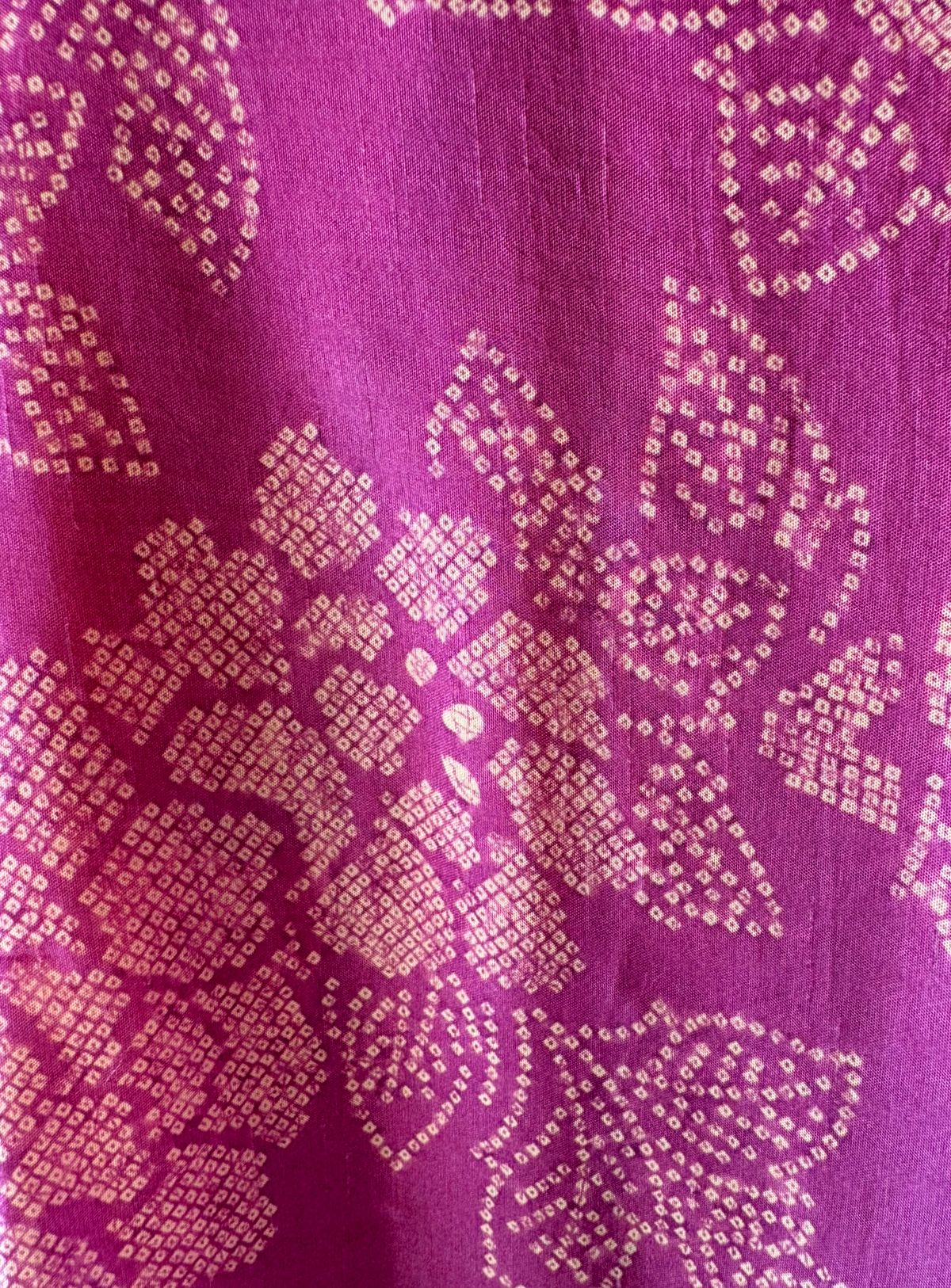 Silk bandhani printed shirt Double shaded