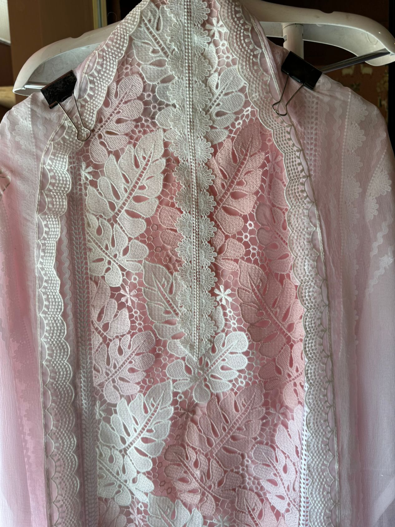 Cutwork crochia Designer front with cotton