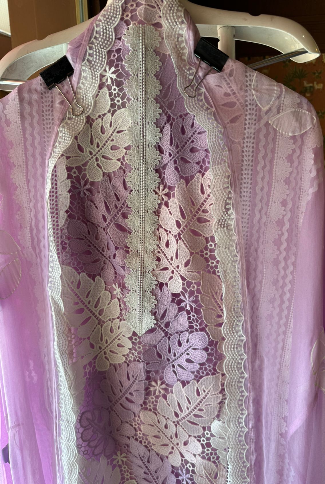 Cutwork crochia Designer front with cotton