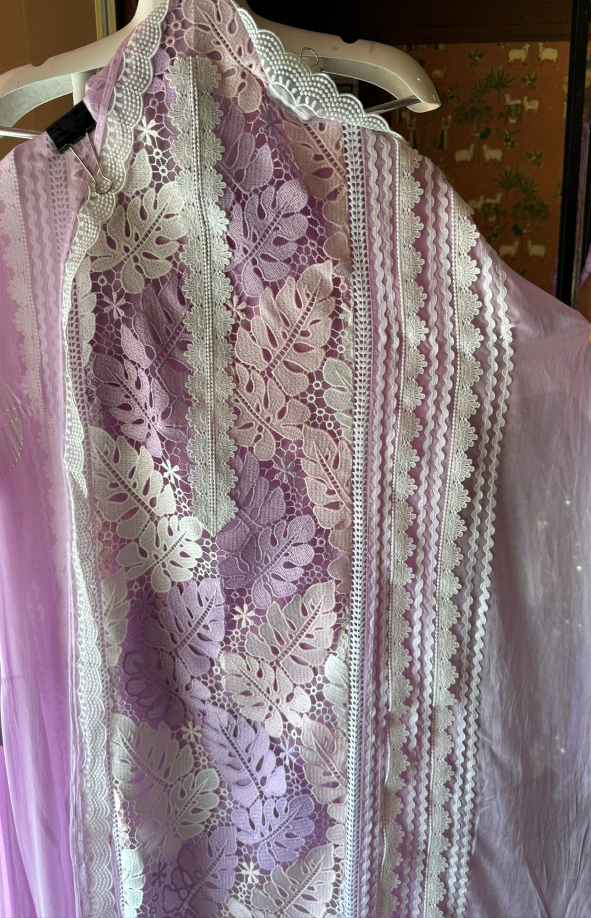 Cutwork crochia Designer front with cotton