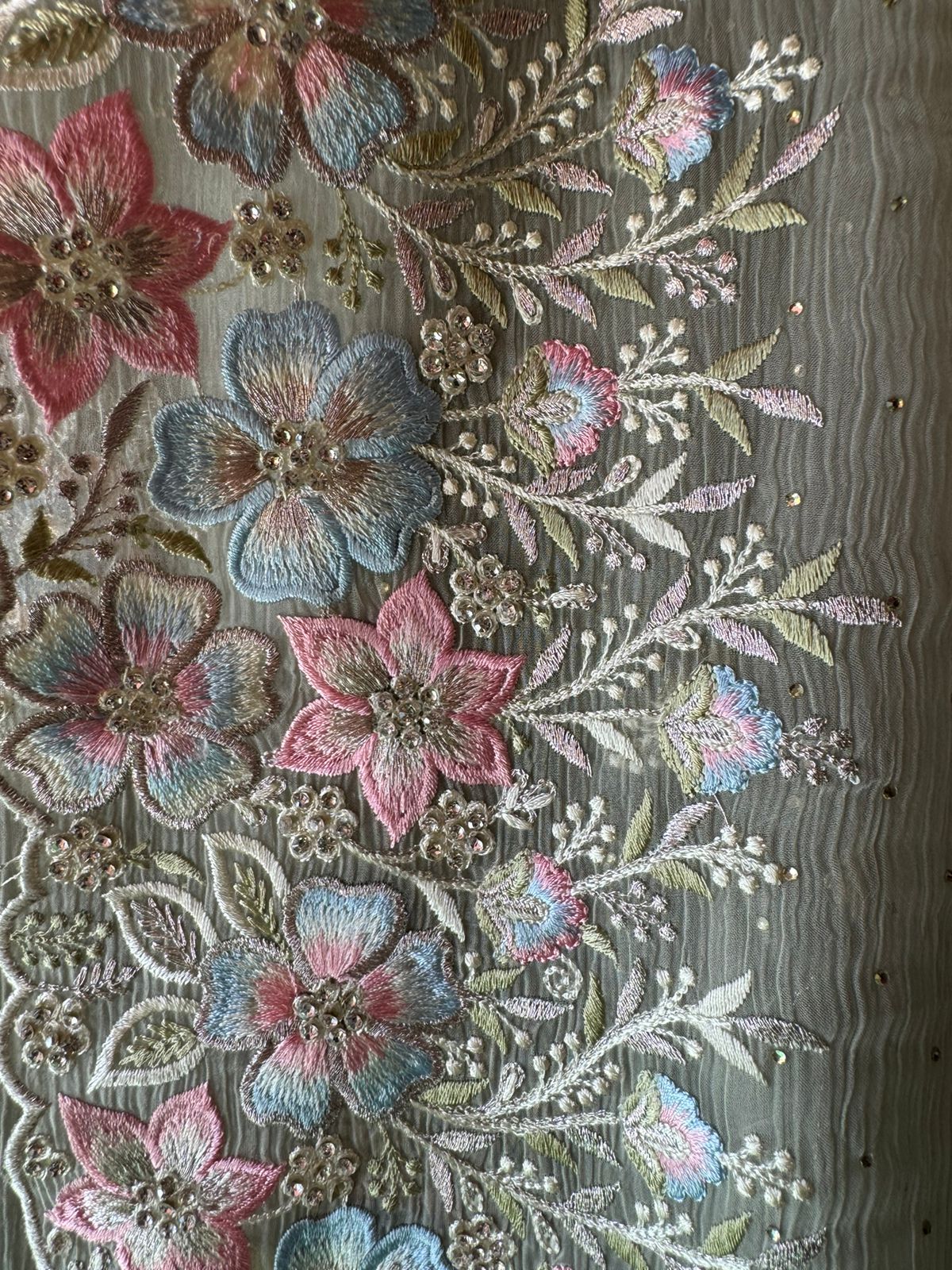 Pure Chiffon Georgette Unstitched suits