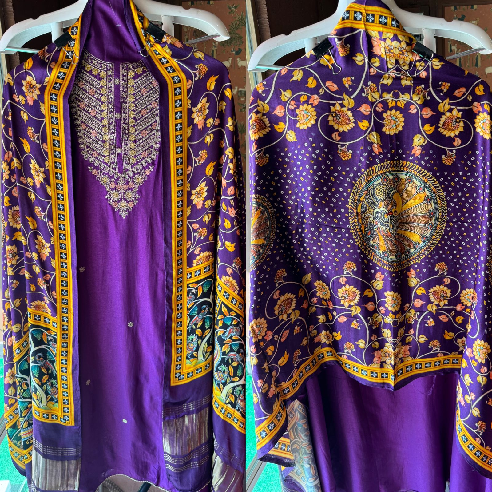 Pure Silk Shirt with Beautiful Dori