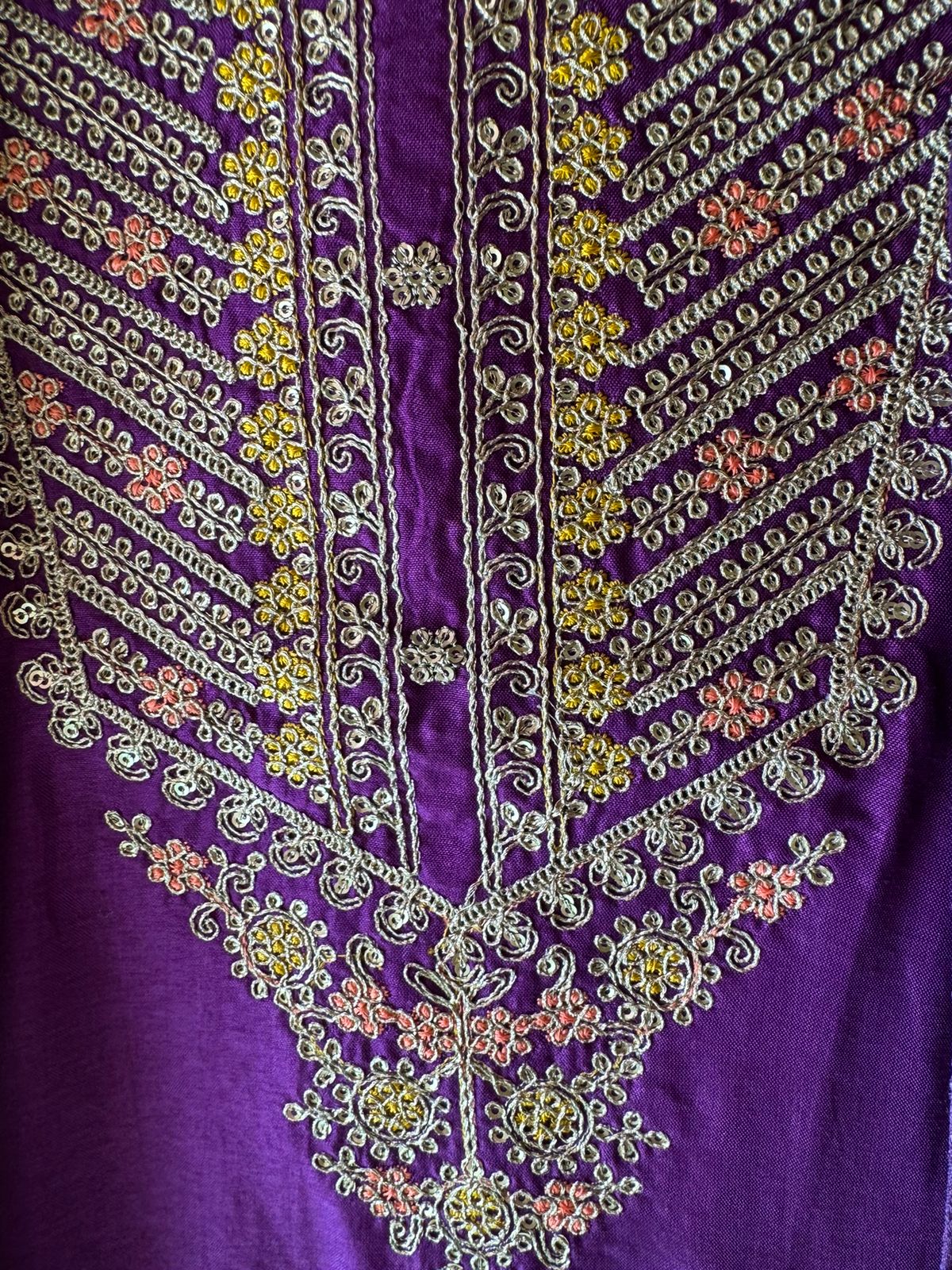 Pure Silk Shirt with Beautiful Dori