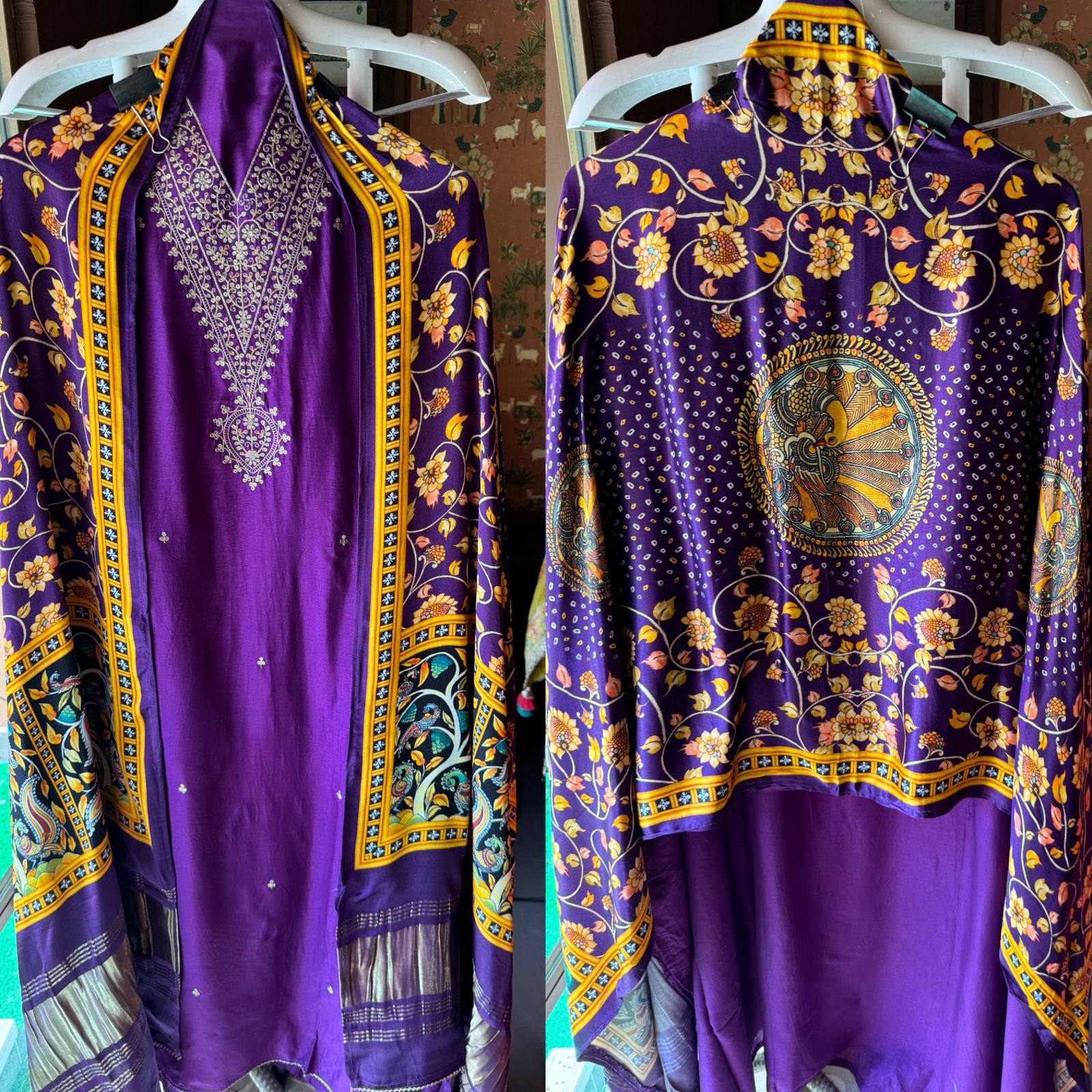 Pure Silk Shirt with Beautiful Dori