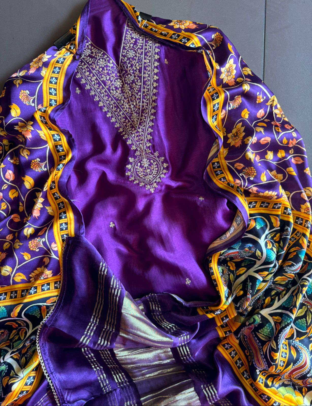 Pure Silk Shirt with Beautiful Dori