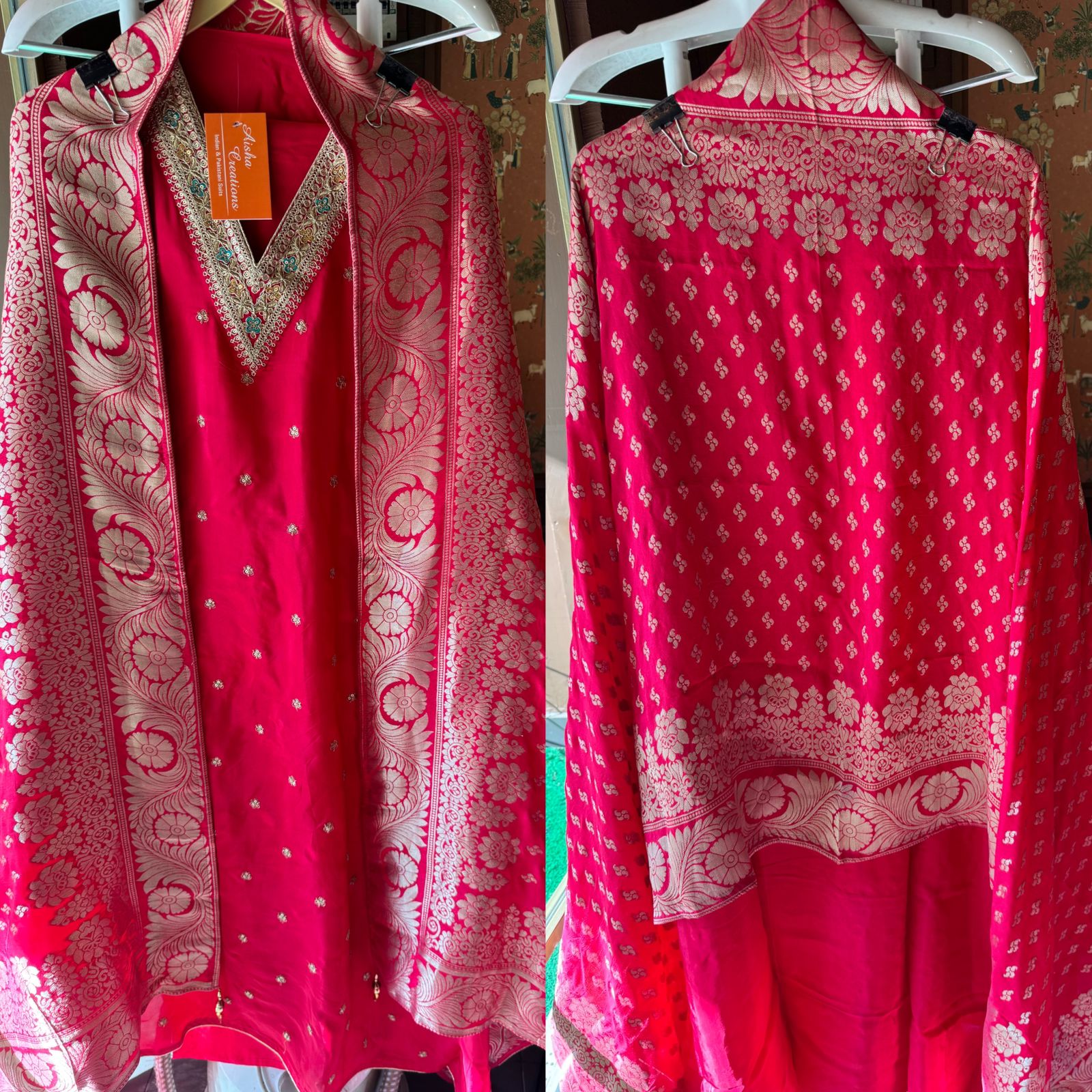 Semi Silk shirt with V neckline