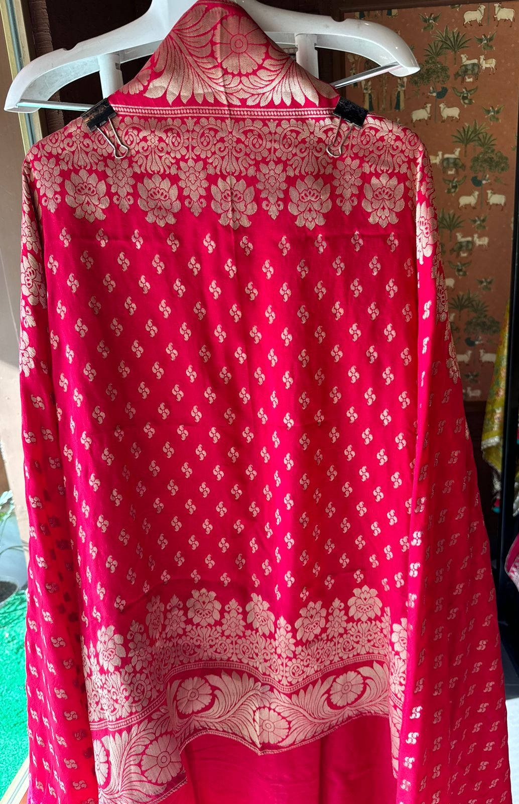 Semi Silk shirt with V neckline