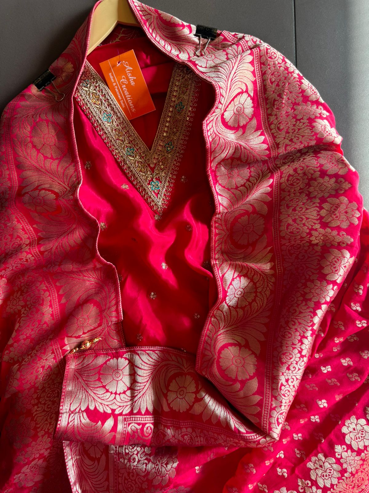 Semi Silk shirt with V neckline