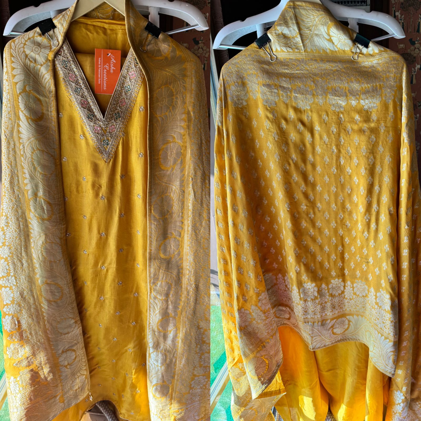 Semi Silk shirt with V neckline