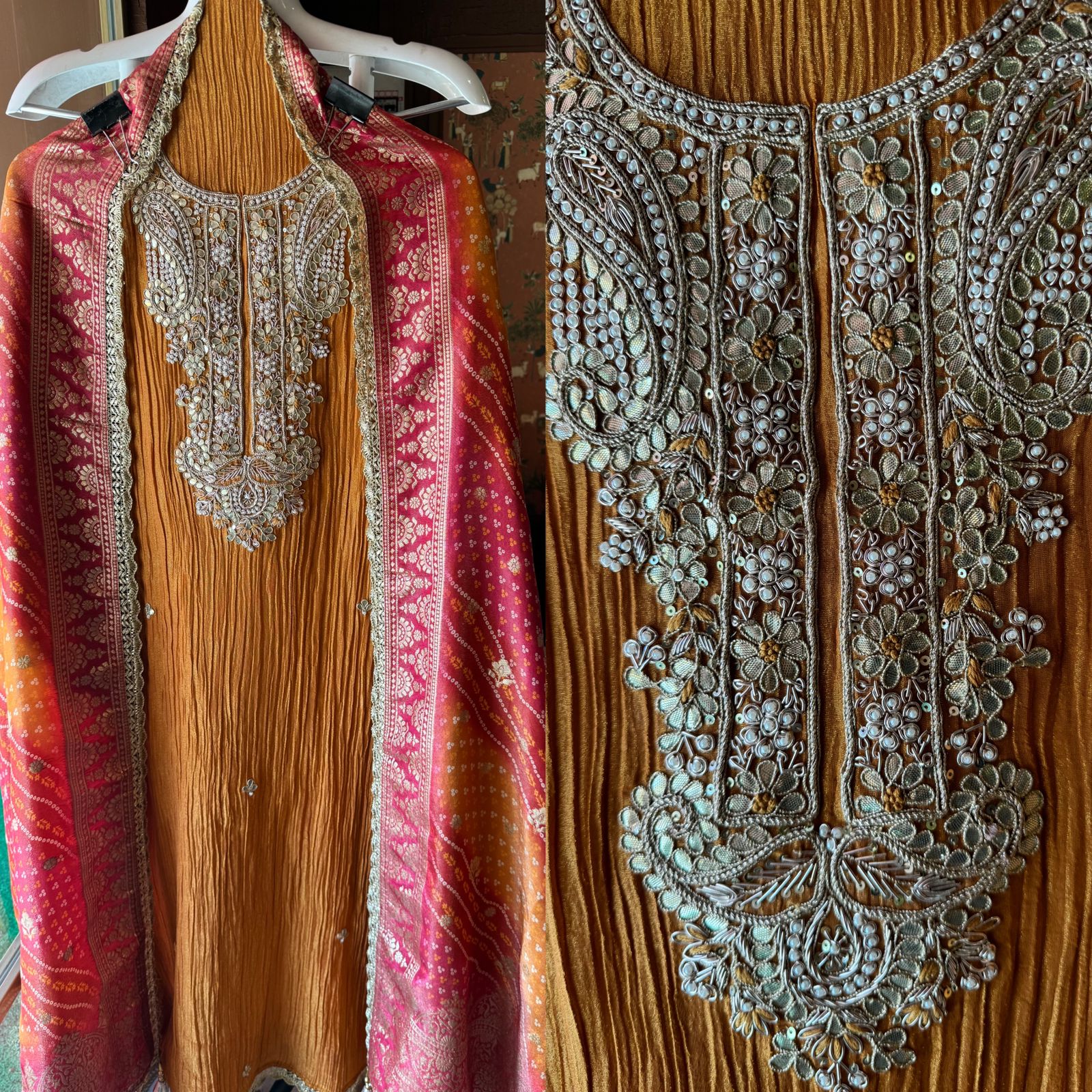 Pure crushed Shimmer tissue (Unstitched)