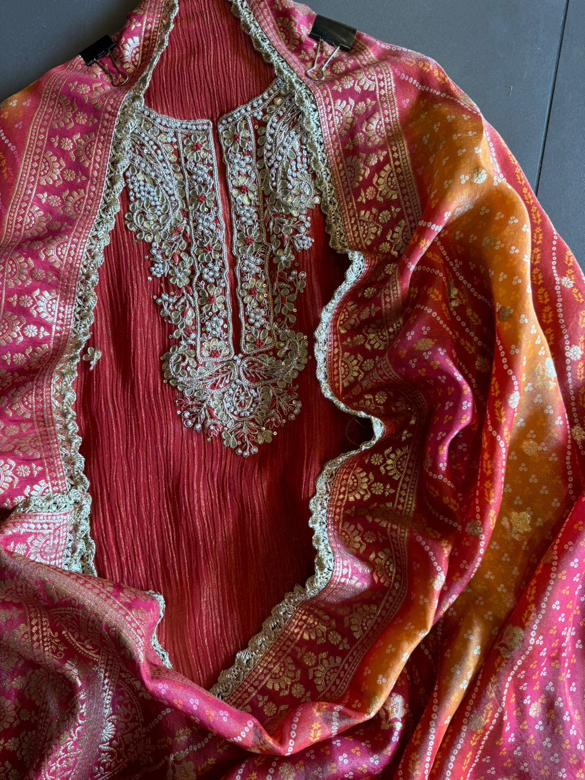 Pure crushed Shimmer tissue (Unstitched)