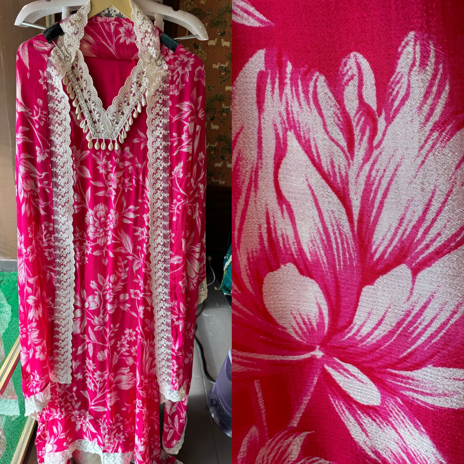 Pure chinon floral digital prints