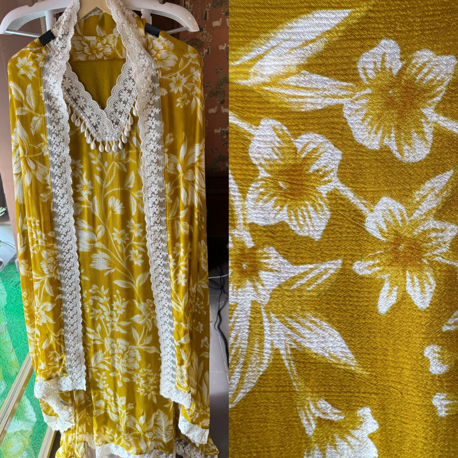 Pure chinon floral digital prints