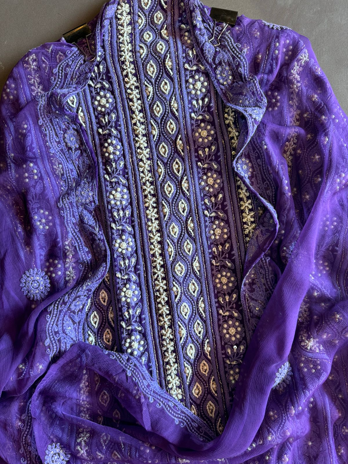 Pure Georgette Suits with Handwork done