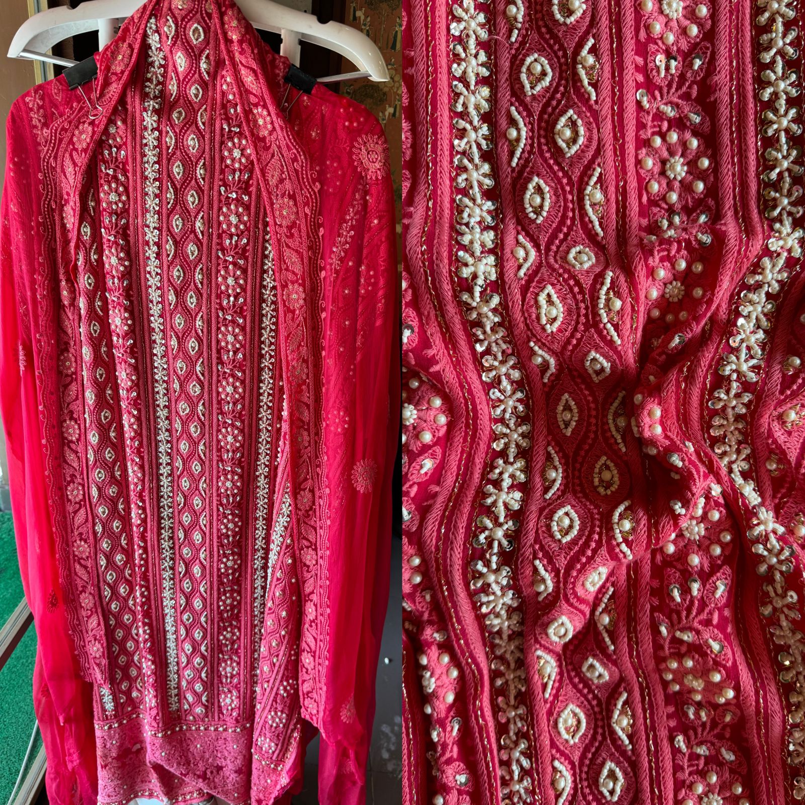 Pure Georgette Suits with Handwork done