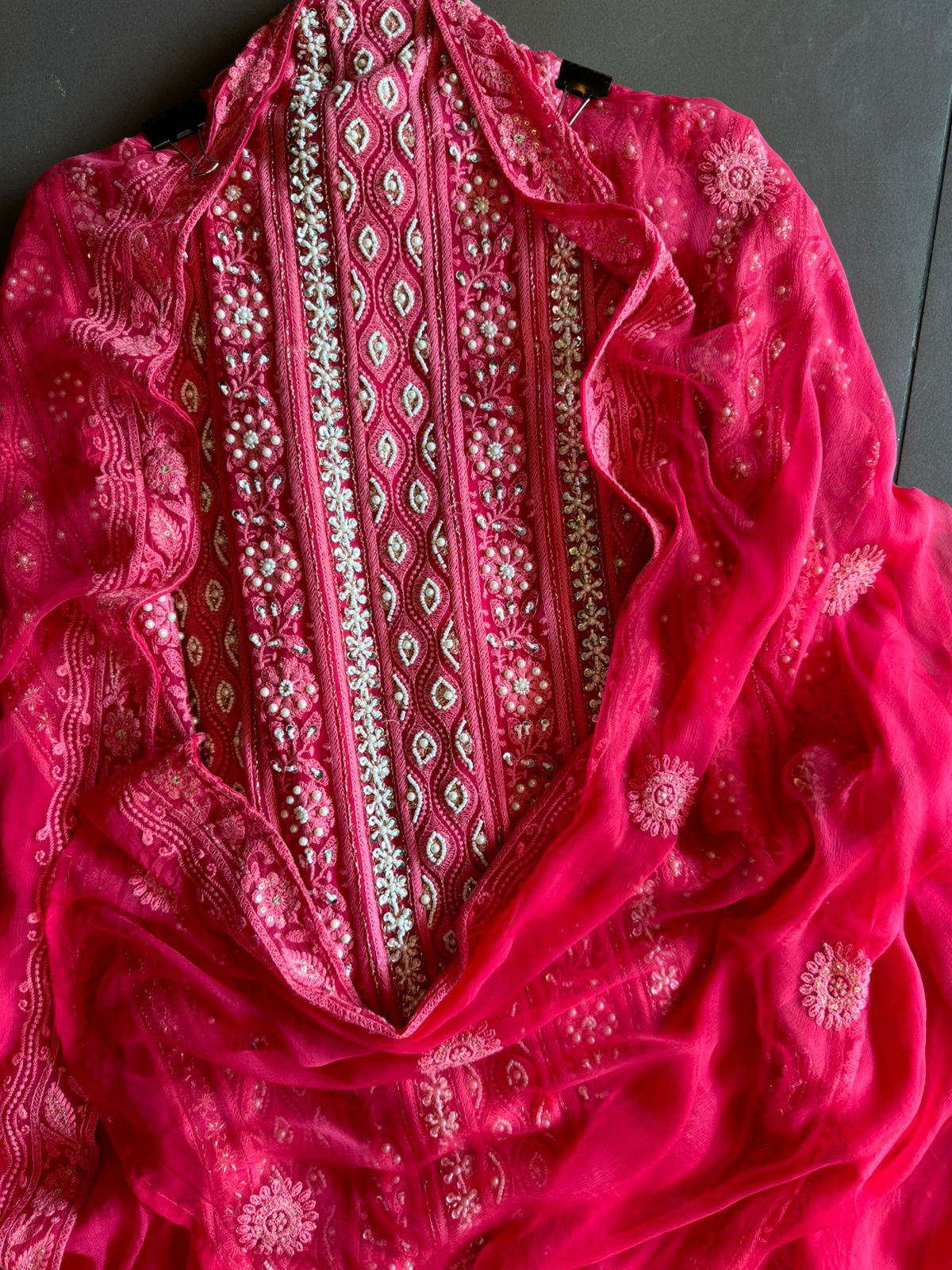 Pure Georgette Suits with Handwork done