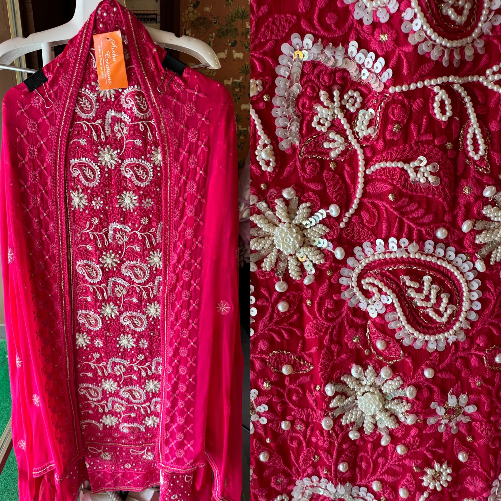 Pure Georgette Unstitched shirt