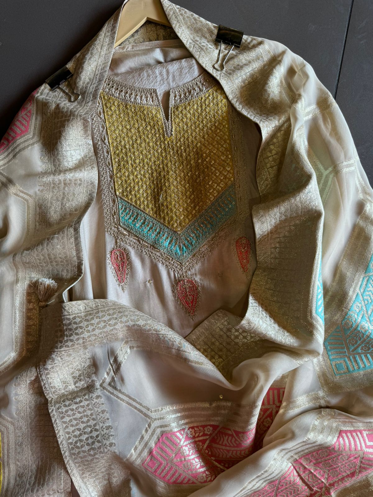 Pure Silk Shirt (Unstitched shirt)