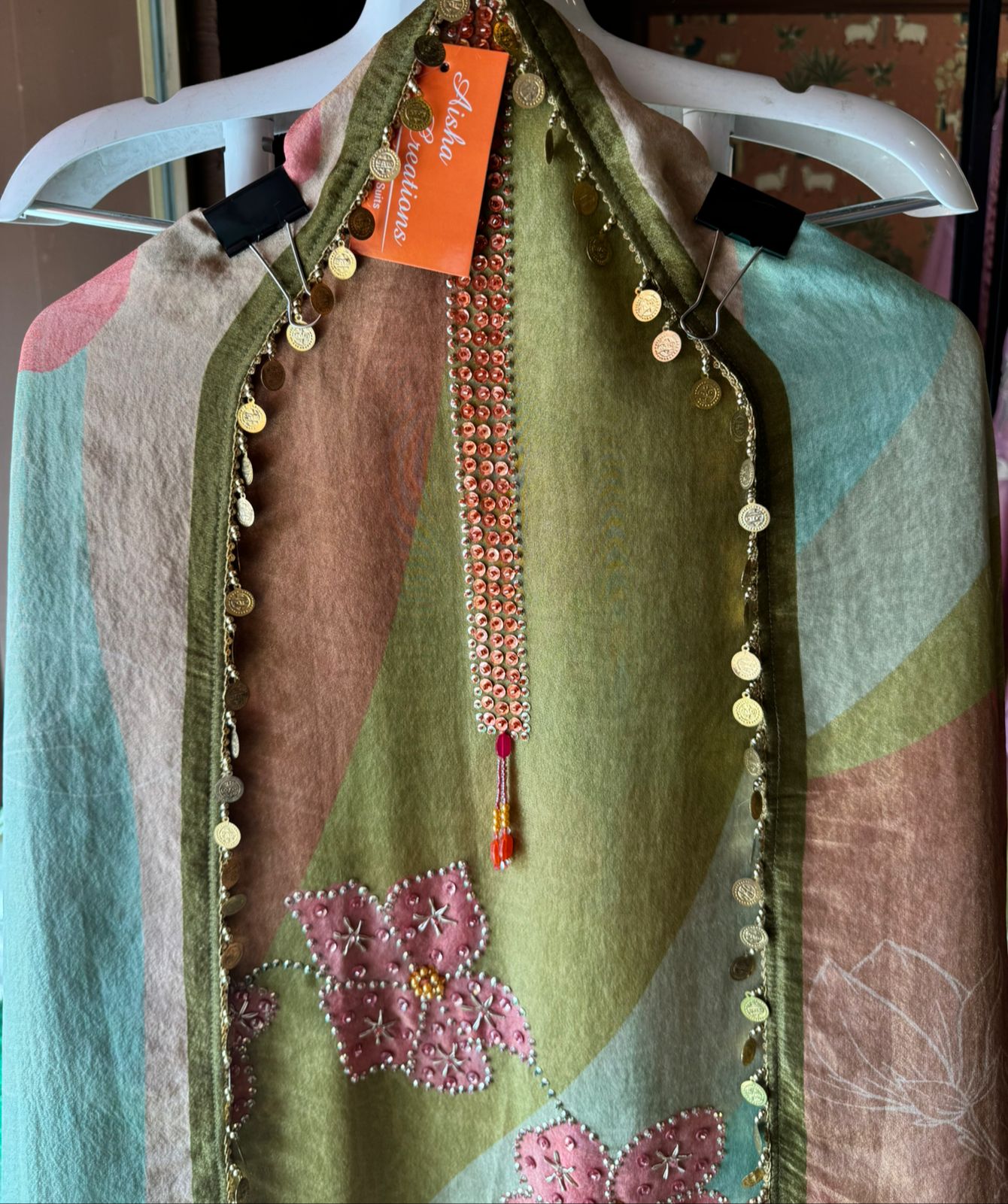 Digital printed Tissue Shirt(Tri shaded)