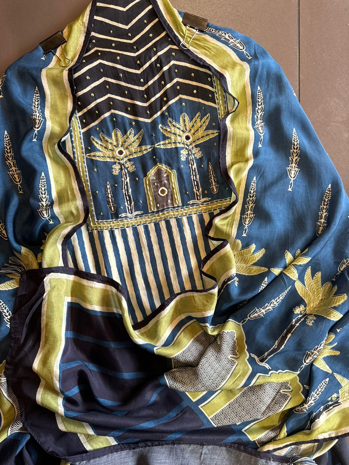 Soft Muslin Block printed (Kalamkari print) Shirt