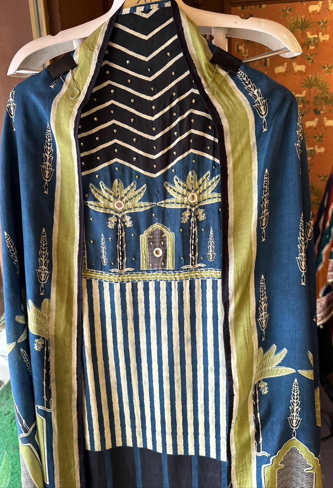 Soft Muslin Block printed (Kalamkari print) Shirt