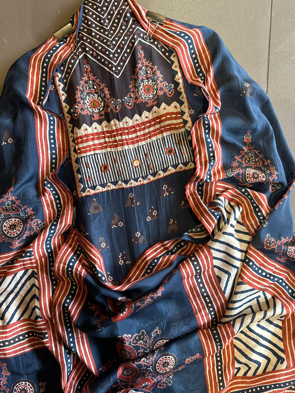 Soft Muslin Block printed (Kalamkari print) Shirt