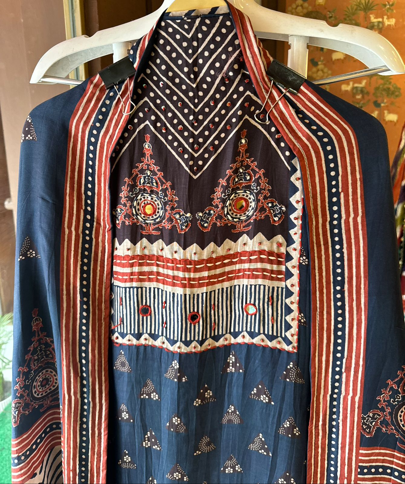 Soft Muslin Block printed (Kalamkari print) Shirt