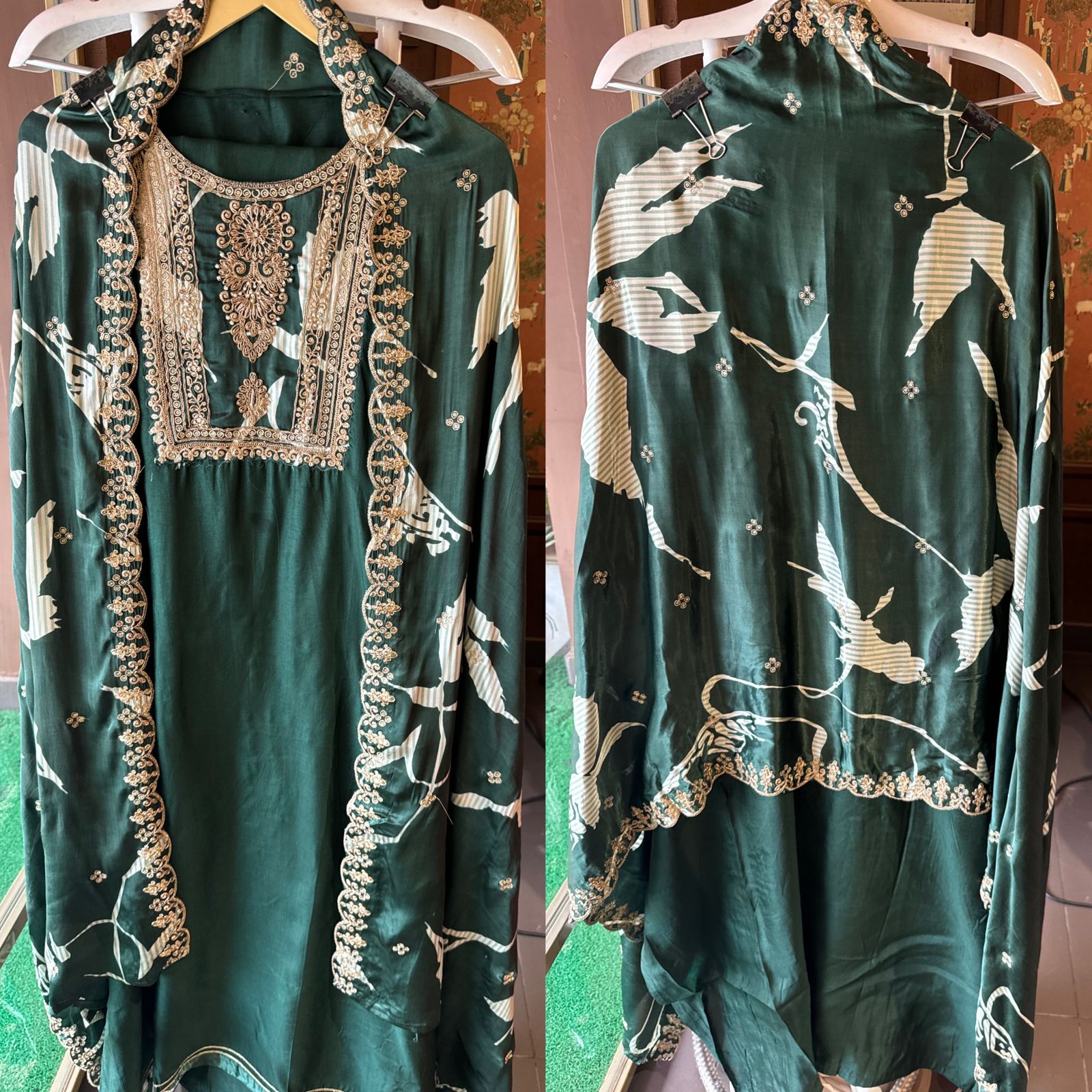 Pure Silk Unstitched Kurta (Full size shirt)