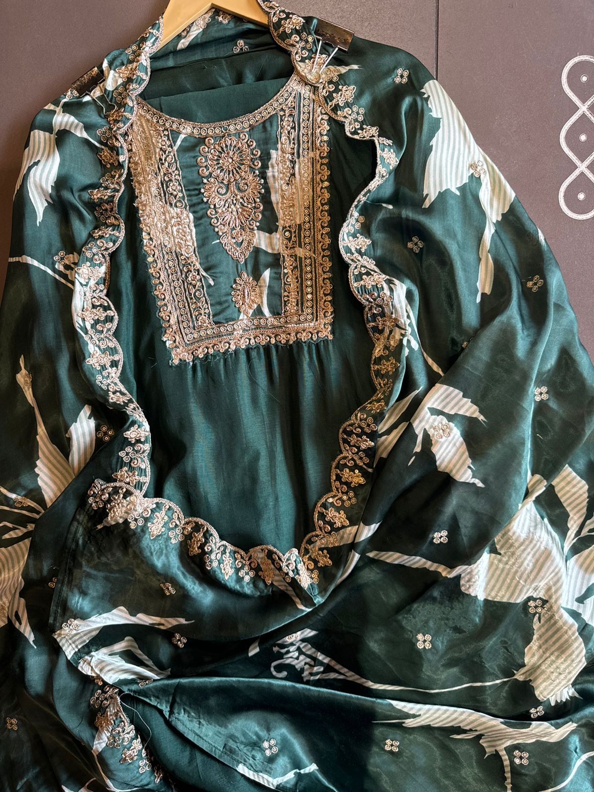 Pure Silk Unstitched Kurta (Full size shirt)