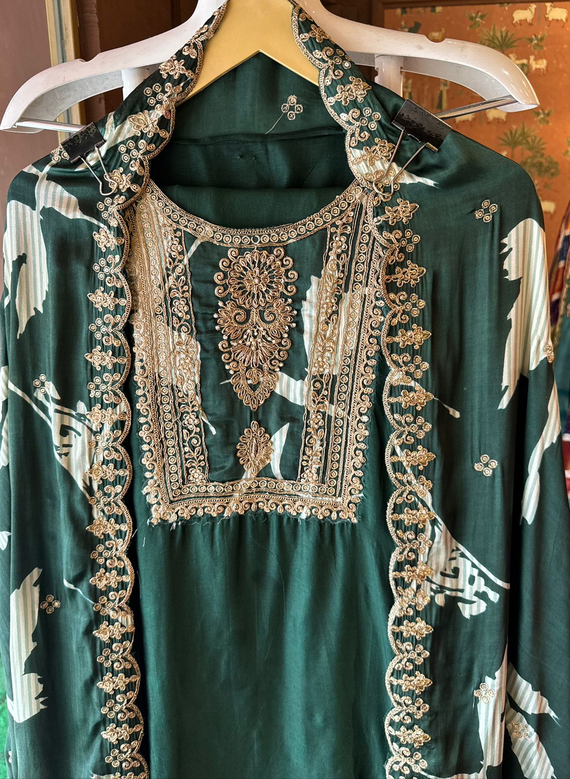 Pure Silk Unstitched Kurta (Full size shirt)