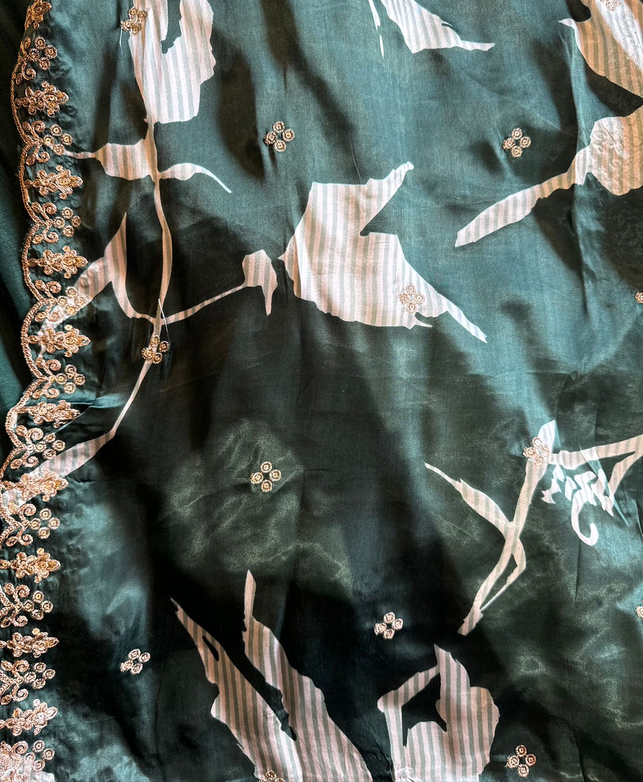 Pure Silk Unstitched Kurta (Full size shirt)