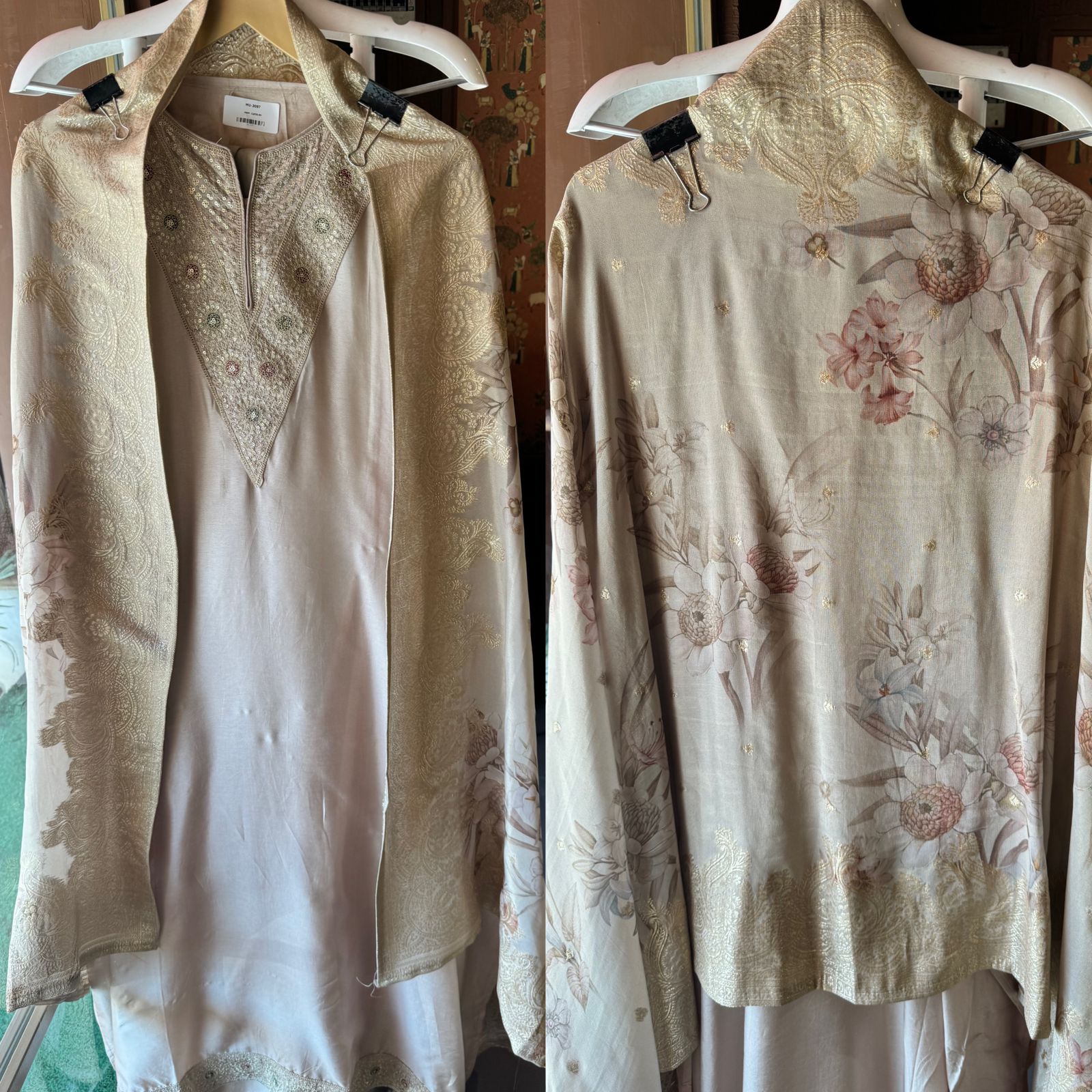 Soft silk unstitched shirt
