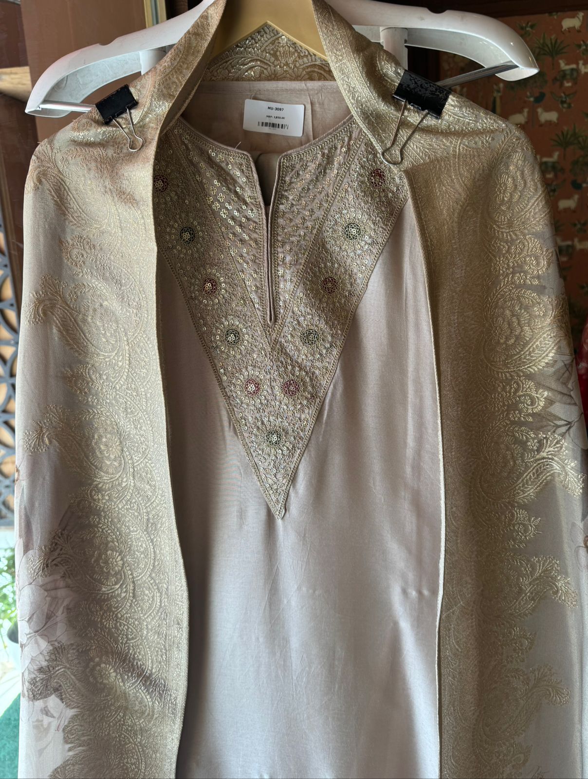 Soft silk unstitched shirt