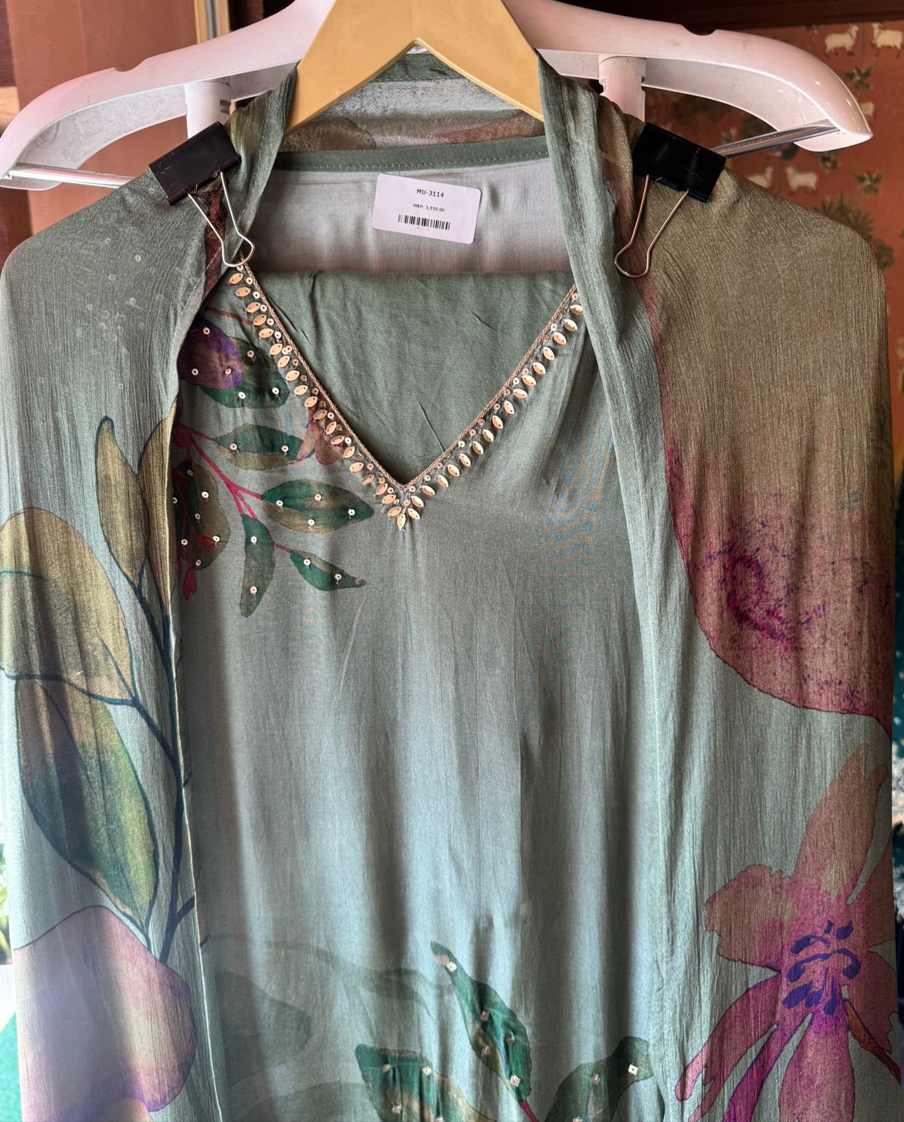 Crepe Silk digital printed shirt