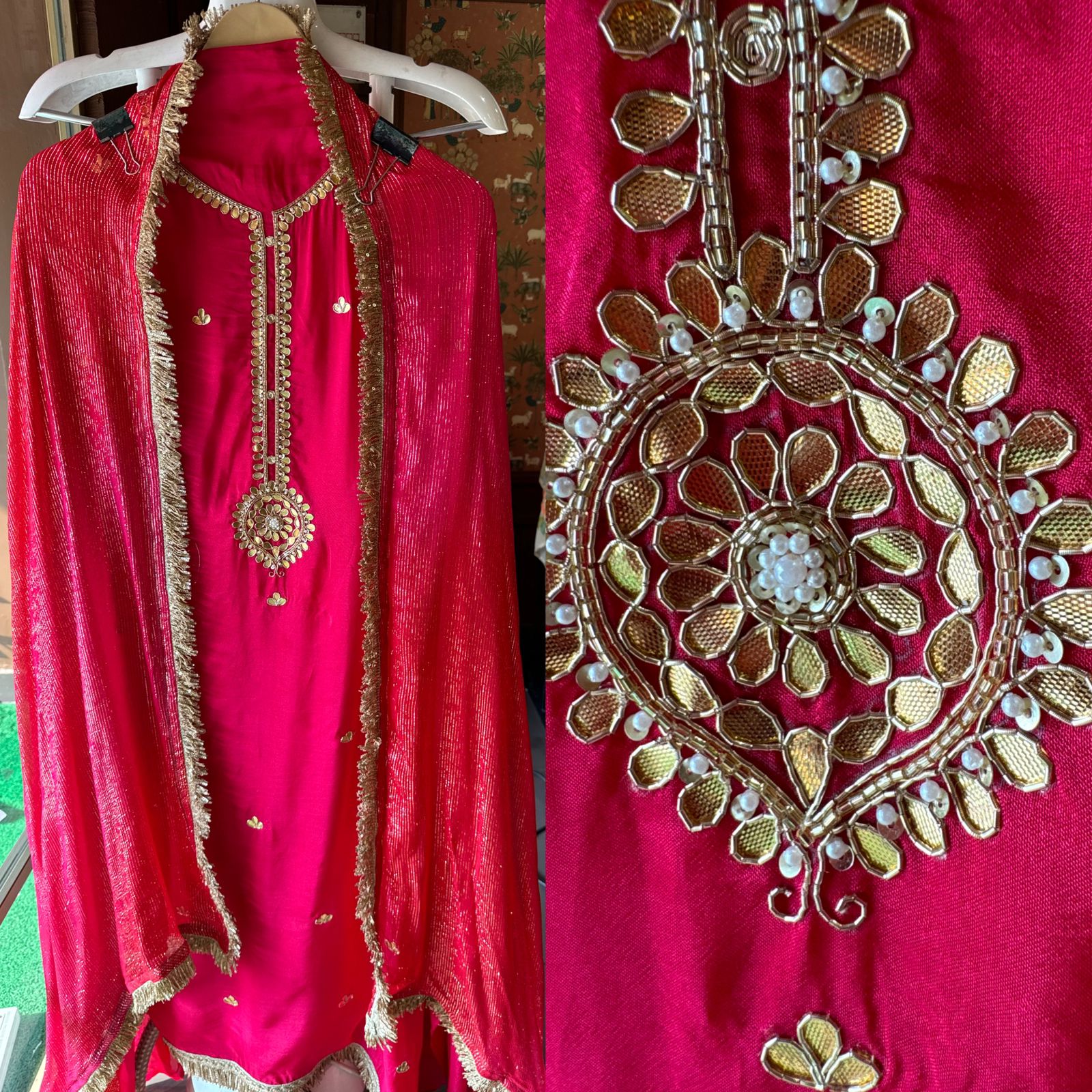 Pure Soft Silk Unstitched Shirt