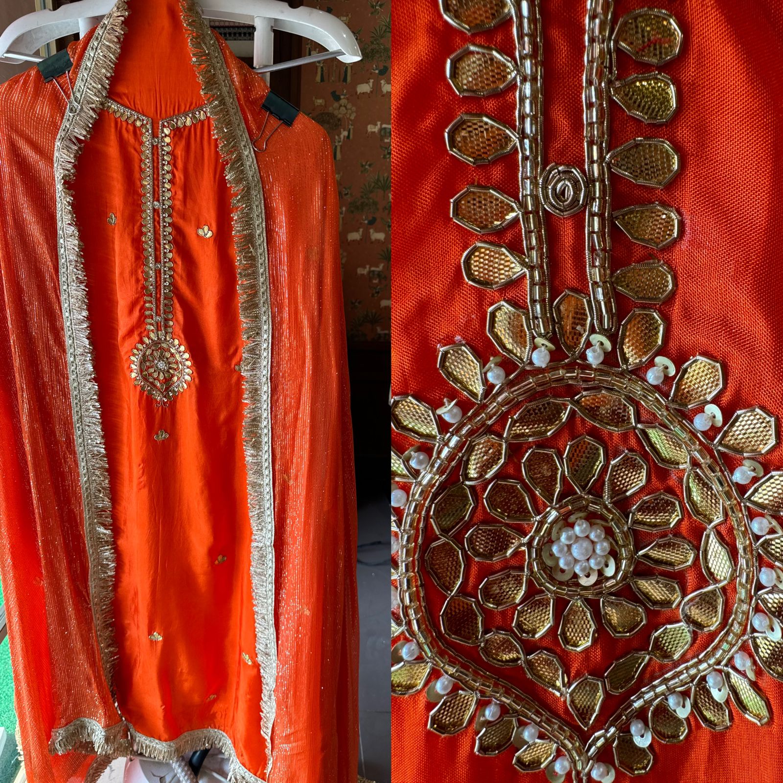 Pure Soft Silk Unstitched Shirt