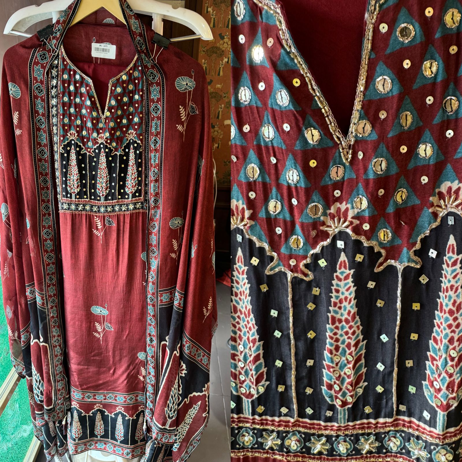 Pure Crepe Shirt (Unstitched)