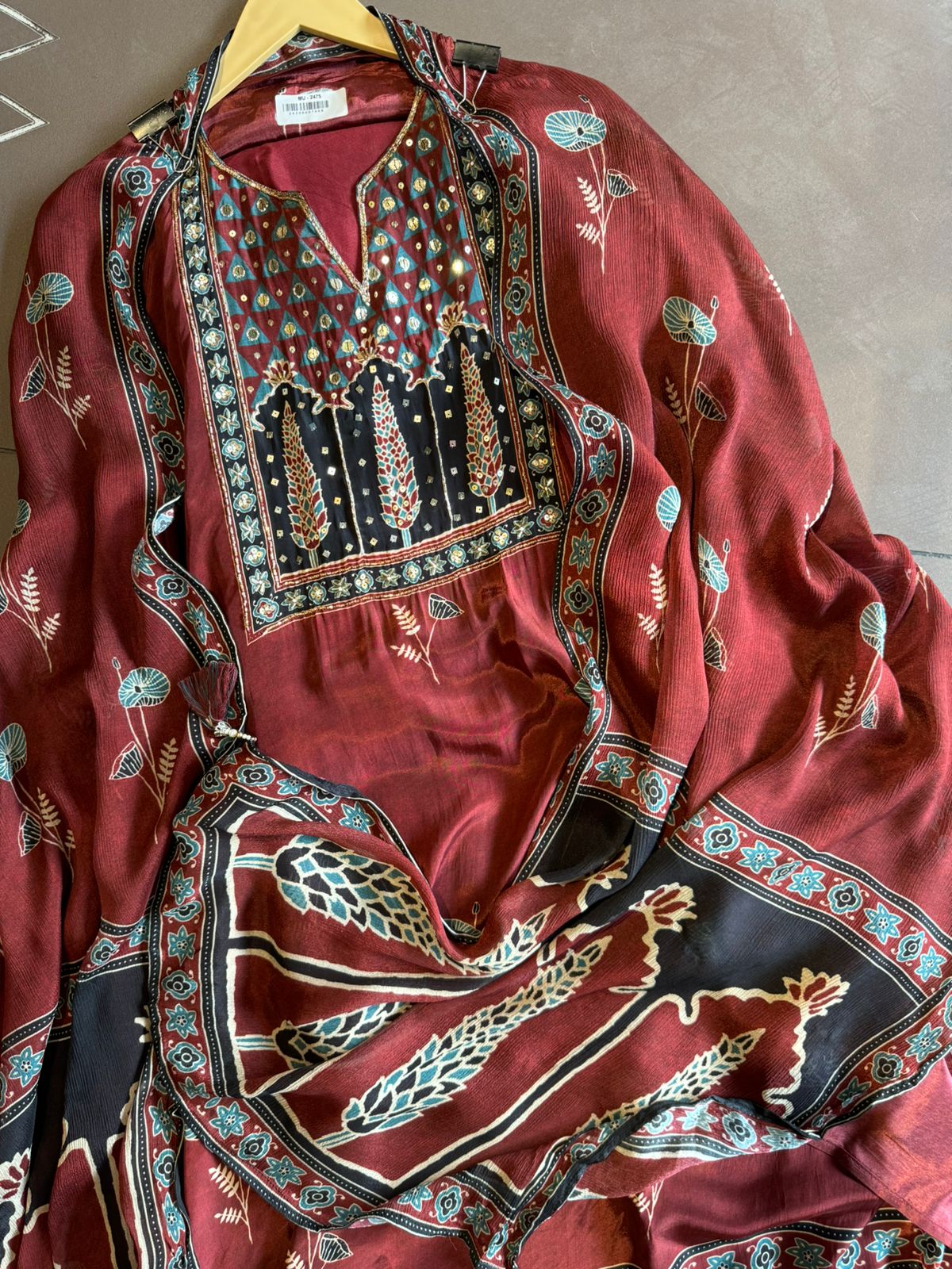 Pure Crepe Shirt (Unstitched)