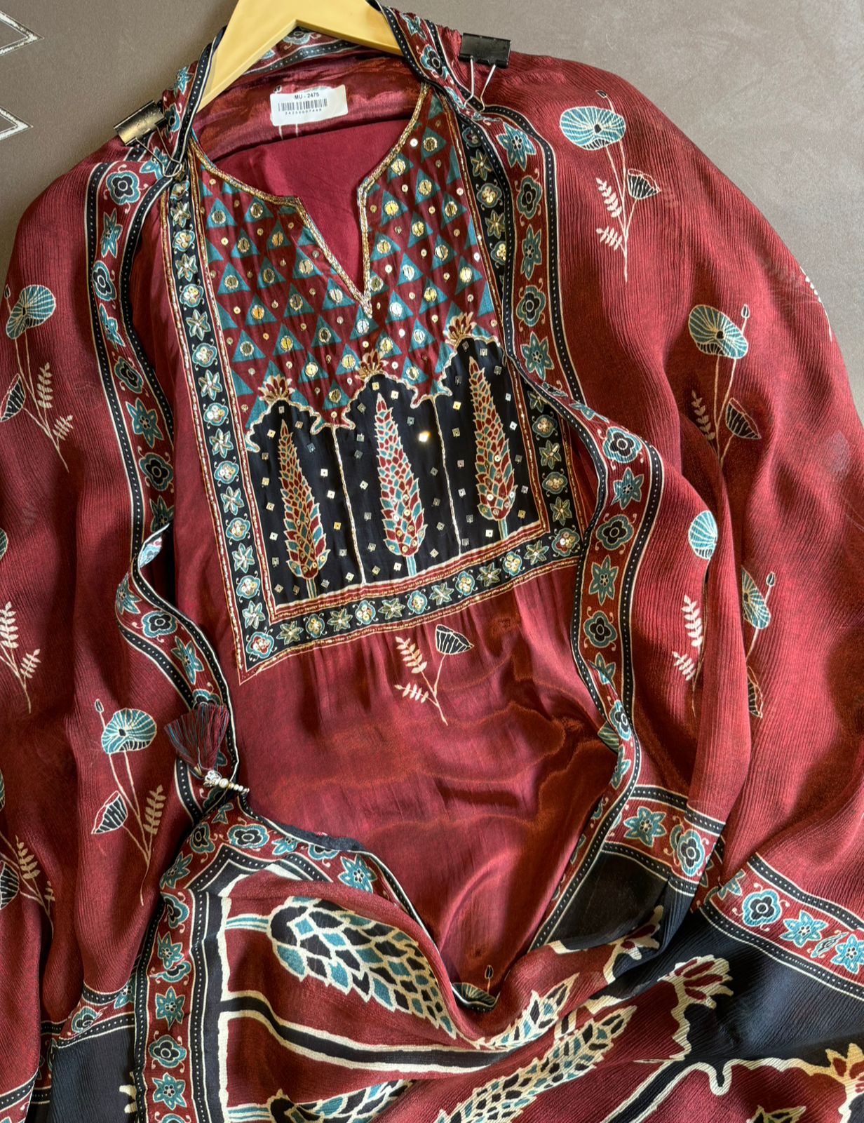 Pure Crepe Shirt (Unstitched)