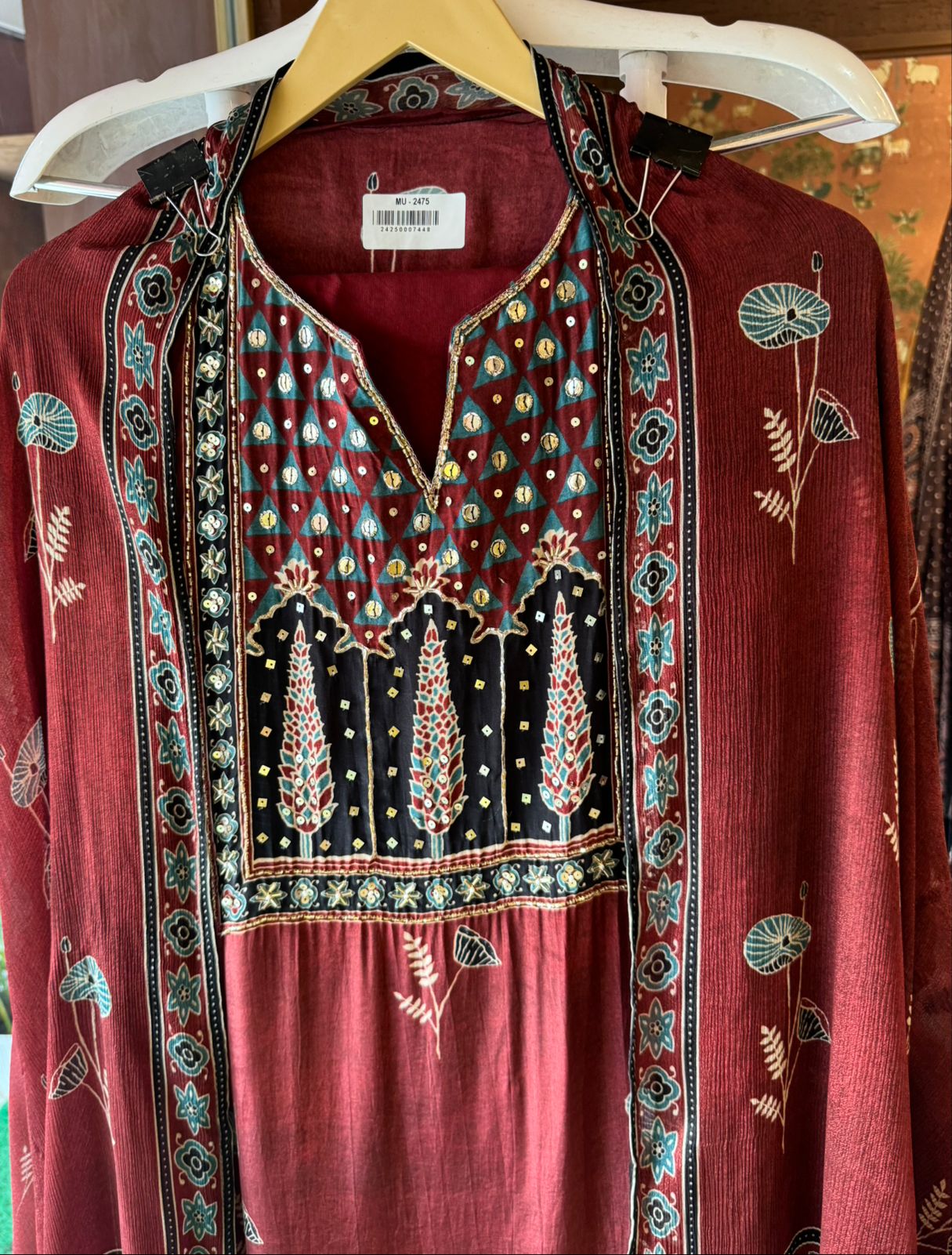 Pure Crepe Shirt (Unstitched)