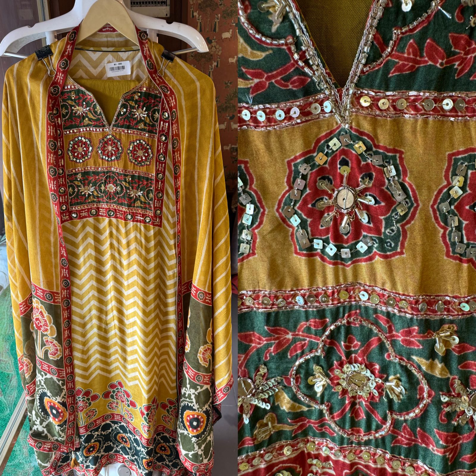 Pure Crepe Shirt (Unstitched)