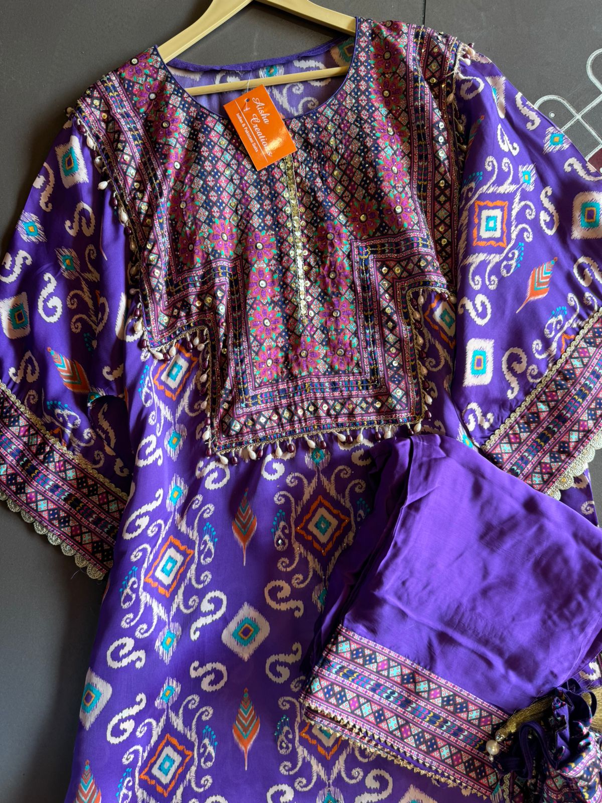 SHOP OUR NEW DESIGN IN STITCHED COLLECTION WITH IKKAT PRINT